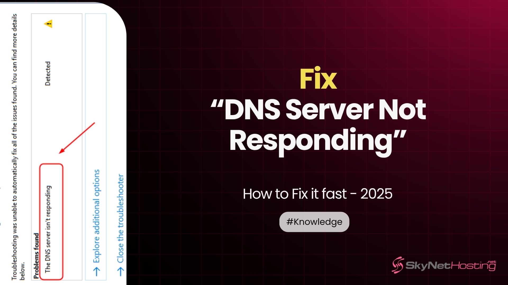 How to Fix “DNS Server Not Responding” Error Fast