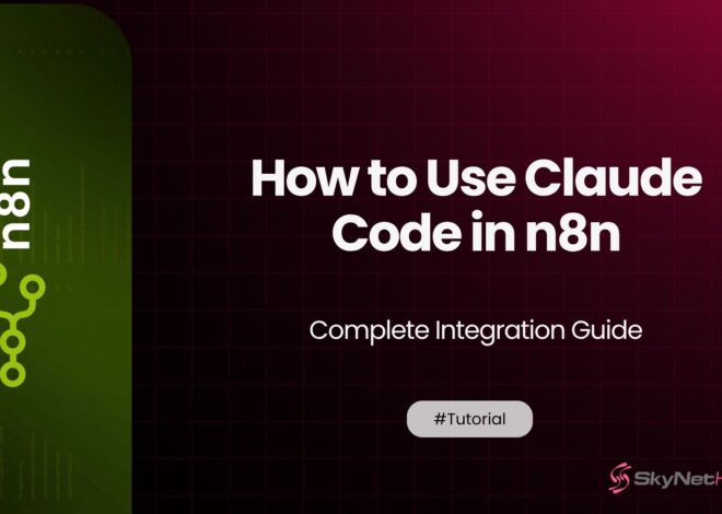 How to Use Claude Code in n8n – Step-by-Step Integration Guide