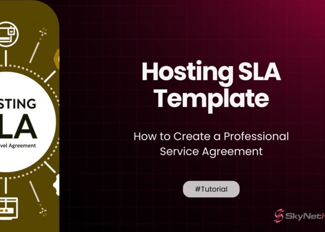 Hosting SLA Template: How to Create a Professional Service Agreement