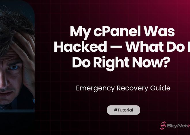 My cPanel Was Hacked — What Do I Do Right Now? Emergency Recovery Guide